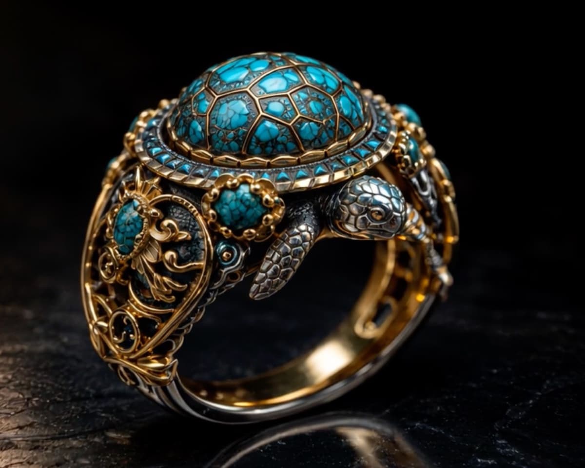 Anillo simbólico de la tortuga de Yharty